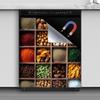 MLGB Spice Wood Lattice Magnetic Dishwasher Door Panel Decal, Vinyl Kitchen Decorative Spices Fridge Magnet Cover Decals, Home Appliances Decor, 23" x 26" Magnetic view 3