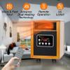 Dr Infrared Heater Portable Space Heater, 1500-Watt, Cherry & DR-238 Carbon Infrared Outdoor Heater for Restaurant, Patio, Backyard, Garage, and Decks, Standard, Black view 3