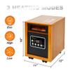 Dr Infrared Heater Portable Space Heater, 1500-Watt, Cherry & DR-238 Carbon Infrared Outdoor Heater for Restaurant, Patio, Backyard, Garage, and Decks, Standard, Black view 4