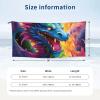 NONHAI Beach Towel Colorful of Dragons Microfiber Bath Towels Quick Dry Towel for Swimmers Sand Proof Beach Towels Absorbent Bathroom Towel for Hotel Gym Spa Yoga Bath Towel 31.5"x63" view 2