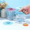 DJAPWPX Silicone Cup Lids Set of 6 Sunflower Multicolored Flexible Mug Lid Cover Anti-dust Airtight Seal Hot Cup Lids Cup Dust Cover for Tea and Coffee view 3