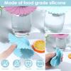 DJAPWPX Silicone Cup Lids Set of 6 Sunflower Multicolored Flexible Mug Lid Cover Anti-dust Airtight Seal Hot Cup Lids Cup Dust Cover for Tea and Coffee view 4