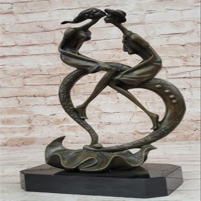 Handcrafted Everlasting Love Bronze Figurine for Special Occasions Artwork by Finery Bronze