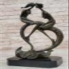 Handcrafted Everlasting Love Bronze Figurine for Special Occasions Artwork by Finery Bronze view 1