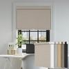 PQRSHADE 100% Blackout Window Shades Pull Down for Indoor,Custom Room Darkening Roller Window up and Down Blinds with Thermal Insulated for Home Bedroom Office Easy Install(36.25"W x 44"H)Cameo brown view 1