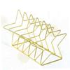 Amosfun Creative Iron Wrought Book Rack Five-Pointed Star Shaped Nordic Style Book Organizer for Desktop Storage Magazines and Documents Home Office view 3