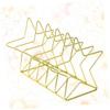 Amosfun Creative Iron Wrought Book Rack Five-Pointed Star Shaped Nordic Style Book Organizer for Desktop Storage Magazines and Documents Home Office view 4