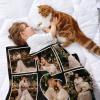 YMDLQDP Personalized Love Blankets with Couple Name Custom Photo Blanket for Valentine's Day Mother's Day Birthday Anniversary Wedding Throw Blanket with Your Own Picture for Girlfriend Boyfriend view 2