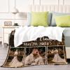 YMDLQDP Personalized Love Blankets with Couple Name Custom Photo Blanket for Valentine's Day Mother's Day Birthday Anniversary Wedding Throw Blanket with Your Own Picture for Girlfriend Boyfriend view 4