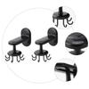 Amosfun 2pcs Kitchen Towel Rack Rotating Hooks Multifunctional Wall-Mounted Holder for Kitchen and Bathroom Black Easy to Clean Space-Saving Design view 4