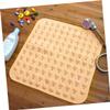 Amosfun Non-Slip Bath Mat with Suction Cups TPR Rubber PVC Pad Textured Dots for Comfort Easy to Clean Orange Color for Bathroom Floor Safety view 2