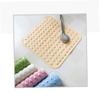 Amosfun Non-Slip Bath Mat with Suction Cups TPR Rubber PVC Pad Textured Dots for Comfort Easy to Clean Orange Color for Bathroom Floor Safety view 3