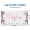 Generic Personalized Bride Floral Bachelorette Beach Towel Custom Name Pool Bath Towel Quick Dry Absorbent Towel Camping Towels Birthday Vacation Gift for Kids Adults Men Women 30x60, Style-11 view 2