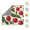 Lovely Sweet Red Cherry 2 Kitchen Counter Absorbent Matdish Drying Mat, Sink Matwater Absorption At Its Finest view 3