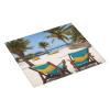 Beach Palm Tree Chairs Boats Kitchen Counter Absorbent Matdish Drying Mat, Sink Matwater Absorption At Its Finest view 2