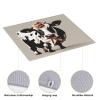 Cow Black And White Spot Kitchen Counter Absorbent Matdish Drying Mat, Sink Matwater Absorption At Its Finest view 4