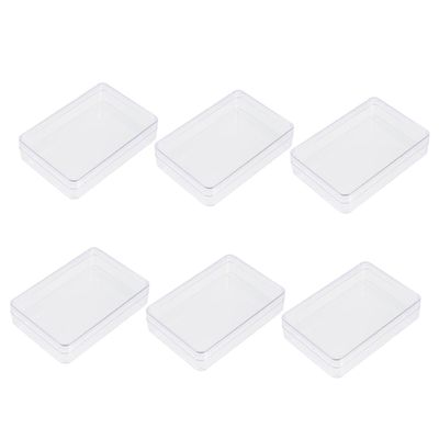 FELTECHELECTR 6pcs Elegant Poker Cards Box Compact Lightweight Storage Case for Card Holders