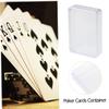 FELTECHELECTR 6pcs Elegant Poker Cards Box Compact Lightweight Storage Case for Card Holders view 3