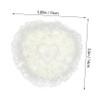 Parliky Heart Shape Lace Wedding Pillow Delicate Flower Design Elegant Bridal Holder for Ceremony Wedding Party Supplies and Jewelry Display view 4