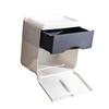 AOKWAWALIY Multifunctional Wall Mounted Bathroom Organizer Box for Sanitary Napkins Makeup Remover Pads and Tissue Storage Deep Color No Punching Required Home Paper Box view 1
