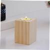 ULDIGI Wooden Desktop Ornament Home Decor Candle Stand for Table Hurricane Candle Holder view 3