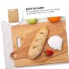 Wooden Chopping Board Set Smooth Surface Kitchen Cutting Board for Fruits Vegetables and Meats Safe Food-grade Material and Anti-deformation Design for Home Cooking view 2