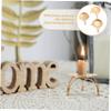 ARTIBETTER 6pcs Stylish Iron Candle Holders Modern Candle Holder for Wedding Centerpiece Table Decorations view 2