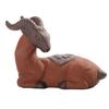 FELTECHELECTR Purple Clay Sheep Decor Creative Pottery Craft Ornament for Desktop Unique Home and Office Tea Pet Figurine and Stable Friends and Family view 1