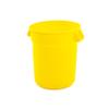 20 Gallon Round Trash Can Round Recycling Bin Round Ingredient Can Commercial Trash Can Bin Storage Kitchen Garbage Can Storage Containers Kitchen Trash Can Garbage Bin Office Trash Can (15, Yellow) view 2