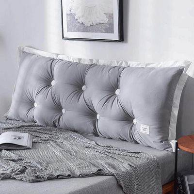 MGEMJMJ Large Ergonomics Backrest Wedge Headboard Cushion Reading Pillow Bed Back Support for Sitting Up in Bed Bolster(Size:190x50x14cm,Color:D)