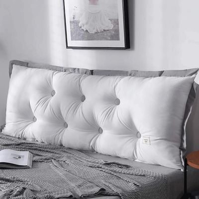MGEMJMJ Large Ergonomics Backrest Wedge Headboard Cushion Reading Pillow Bed Back Support for Sitting Up in Bed Bolster(Size:190x50x14cm,Color:G)