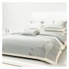 ADovz Summer 100% Natural Eucalyptus Soft Silky Cool Bedding Set Leaves Embroidery Duvet Cover Set Bed Sheet Pillowcases,Bed Sheets view 2