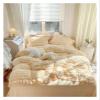 ADovz Super Soft Warm Shaggy Velvet Fleece Princess Bedding Set Tassel Single Double Duvet Cover Set Quilt Cover Bed Linen Pillowcases,Bed Sheets view 2