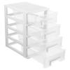 Holibanna Transparent Desktop Storage Organizer Drawer Stackable Sundries Box for Home Office Multifunctional Indoor Organizer for Pens Cosmetics More view 1