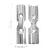 2 Sets Closet Rod Bracket Closet Hanger Rod Connector Closet Pole Fittings Curtains Rods Socket Window Curtain Rod Jackbox Repisas Stainless Steel Shelf 201 Stainless Steel view 2