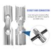 2 Sets Closet Rod Bracket Closet Hanger Rod Connector Closet Pole Fittings Curtains Rods Socket Window Curtain Rod Jackbox Repisas Stainless Steel Shelf 201 Stainless Steel view 4