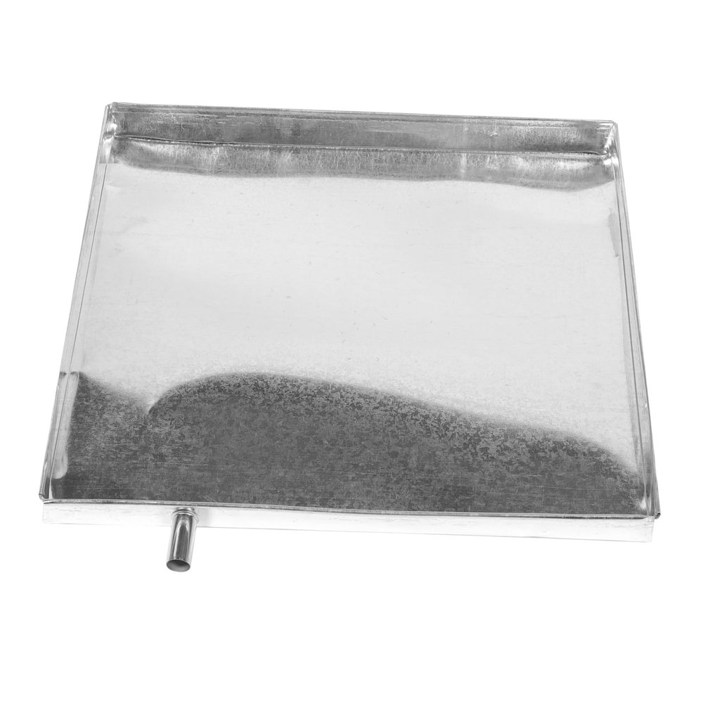 OSALADI Air Conditioner Water Tray Drain Tray Refrigerators Washer Machine Drain Pan Air Conditioner Drip Container Washer Tray Drip Pan Metal Tray Water Heater Drain Pan Square Floor Iron