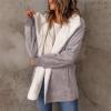 Udeniy Womens Quilted Jacket Lightweight Long Sleeve Puffer Coat Short Padded Open Front Cardigan Winter Outwear With Pocket view 3