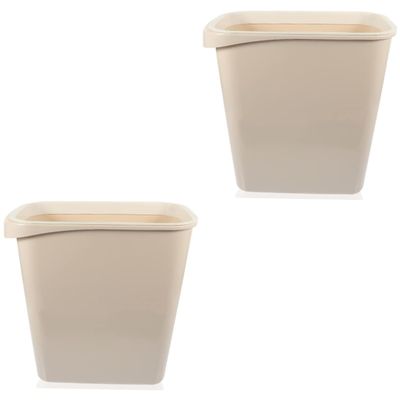 PRETYZOOM 2pcs Slim Lidless Trash Can Narrow Space Waste Basket for Kitchen Bathroom Office Design for Easy Use for Rooms and Craft Areas