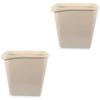 PRETYZOOM 2pcs Slim Lidless Trash Can Narrow Space Waste Basket for Kitchen Bathroom Office Design for Easy Use for Rooms and Craft Areas view 1