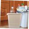 PRETYZOOM 2pcs Slim Lidless Trash Can Narrow Space Waste Basket for Kitchen Bathroom Office Design for Easy Use for Rooms and Craft Areas view 4