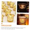 LIFKOME 12pcs Elegant Glass Candle Holders Romantic Candle Cups for Weddings Dinner Parties Votive Holders Drip Prevention Decorative Centerpieces for Special Occasions view 3