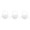 Amosfun 3pcs Satin Flower Girl Basket Faux Bowknot Decoration for Wedding Ceremony Wedding Basket for Flower Girls and Special Occasions view 1