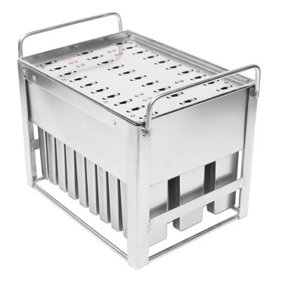 30PCS Stainless Steel Ice Pop Molds, Stainless Steel Ice Lolly Ice Pop Molds Kit, for Using Juices, Yogurt, Pudding