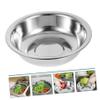 OSALADI Egg-beating Flour Basin Stainless Steel Mixing Bowl Easy to Clean for Bathroom Kitchen Use view 3