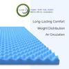Airflow Foam Mattress Topper, Egg Crate Foam Pad, Hospital Mattress Pad and Bed Topper for Support, Pressure Relief and Weight Distribution. (Twin) view 4