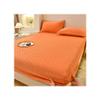 Bedding King Size Velvet Fitted Sheet Lightweight, Snug-Fit Bottom Sheets Only Deep Pocket Soft Breathable Elastic Mattress Pad Easily Fits 28cm Mattress ( Color : #03 , Size : Full XL-135*200cm ) view 1