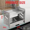 XLTFUC Pull Down Kitchen Shelf Lifting Basket,Pull Out Kitchen Shelf,2 Levels of Storage Space,Suitable for Kitchen Bar and Cafe Cabinets,Load Capacity 25kg (Size : 51x28x56cm) view 2
