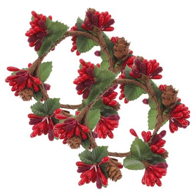 2pcs Christmas Simulation Wreath Xmas Decor Wreath for Trees