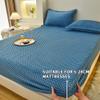 Bedding King Size Velvet Fitted Sheet Lightweight, Snug-Fit Bottom Sheets Only Deep Pocket Soft Breathable Elastic Mattress Pad Easily Fits 28cm Mattress ( Color : #02 , Size : Cal King-200*220cm ) view 2